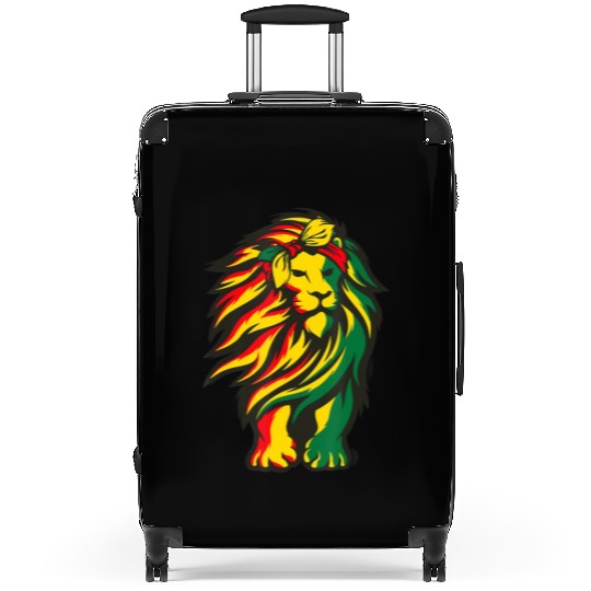 Lion Juneteenth Cool Black History African America Suitcases