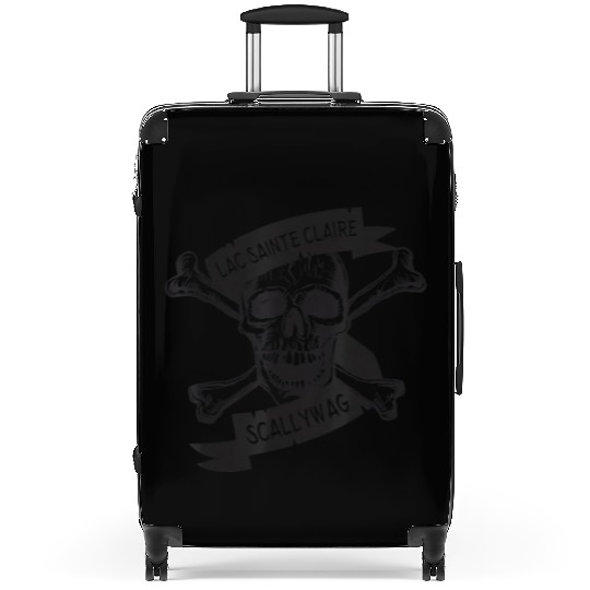 Michigan Lake St Clair Pirate Skull Bones Boating Suitcases