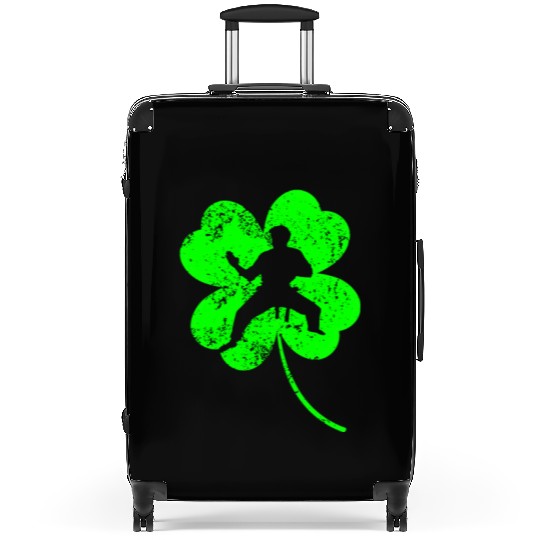 Karate St. Patrick's day shamrock Suitcases