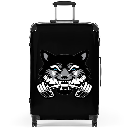 Wolf sport and fitness lovely blend drawing cute Suitcases
