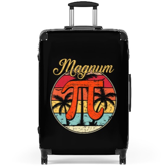 Magnum Pi Math Pi Day Retro Suitcases