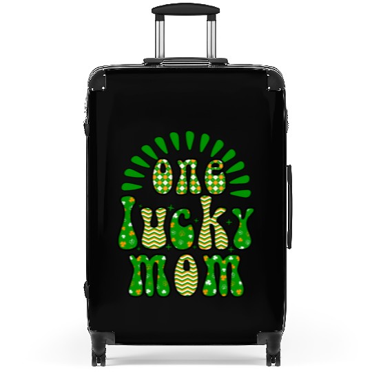 One luckyPatricks Day Sublimation Suitcases