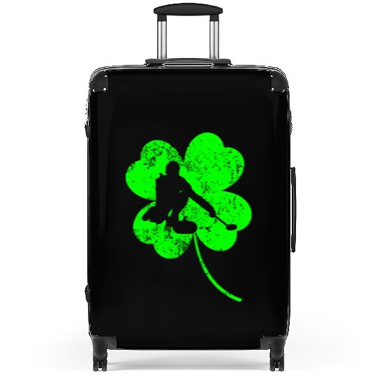 Curling St. Patrick's day shamrock Suitcases