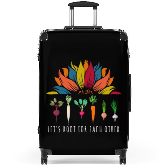 Sunflower Let's Root For Each Other Vegetable Suitcases