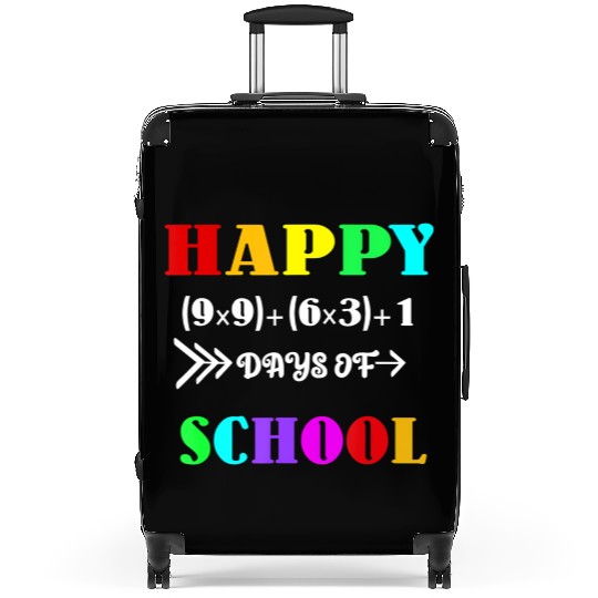 Math Formula 100 Days Of School Funny Math Teacher Suitcases