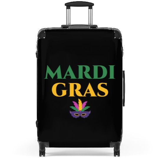 Mardi Gras Carnival Fiesta Party Louisiana New Orl Suitcases
