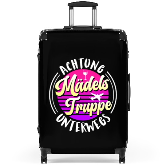 Warning girls trip in progress Spring Break Suitcases