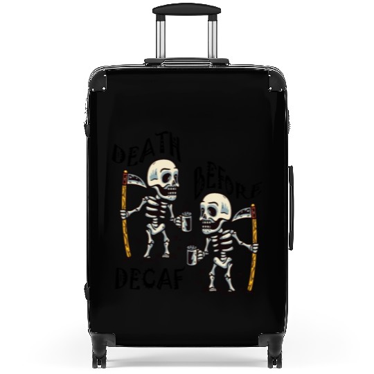Death Before Decaf Cool Suitcases