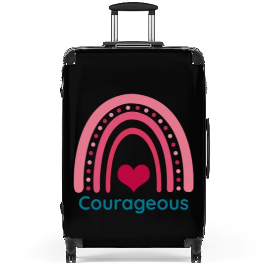 Courageous Viva Magenta Boho Rainbow Suitcases