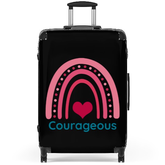 Courageous Viva Magenta Boho Rainbow Suitcases