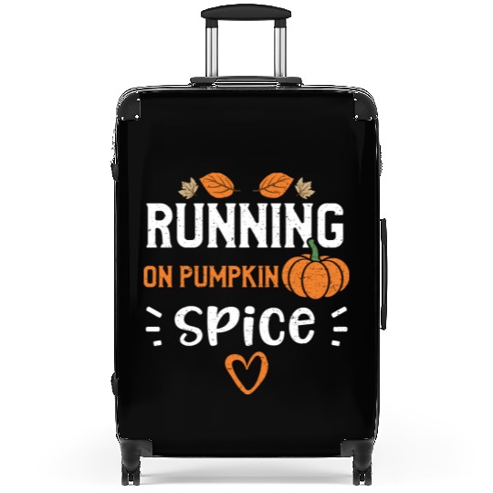 Running on Pumpkin Spice - Pumpkin Suitcases