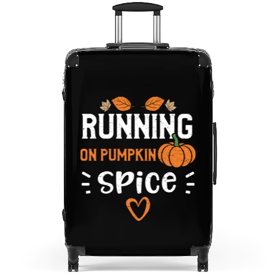 Running on Pumpkin Spice - Pumpkin Suitcases