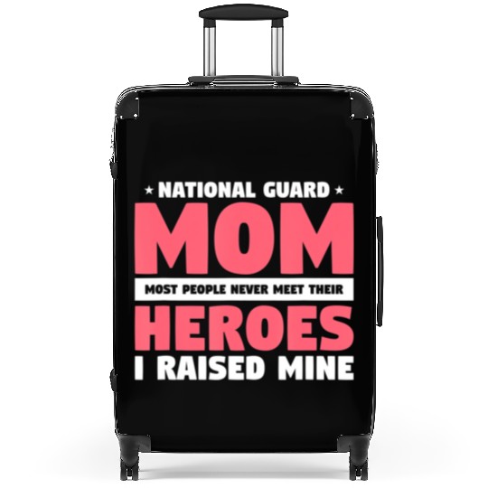 National Guard Mom Lovely Mother Family Military Suitcases