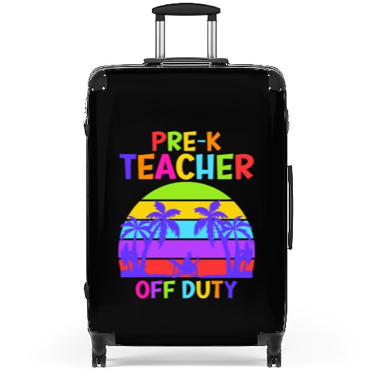 Preschool Kindergarten Teacher off duty teacher Suitcases