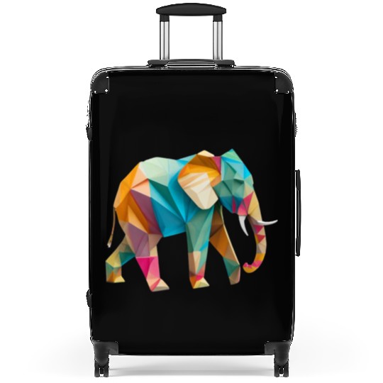 Vibrant Origami Elephant - Handmade with Love Suitcases