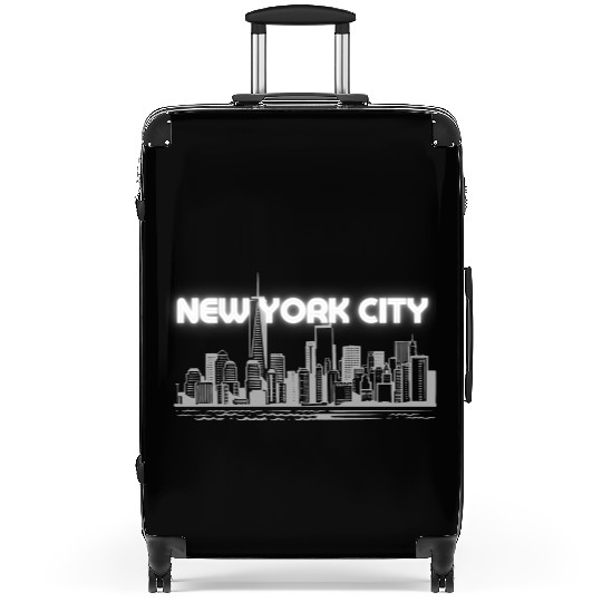 New York City Suitcases NYC Skyline City Lovers Suitcases