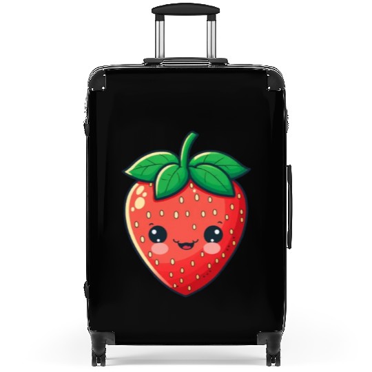 Cute Kawaii Strawberry Fruit Grower Farm Suitcases