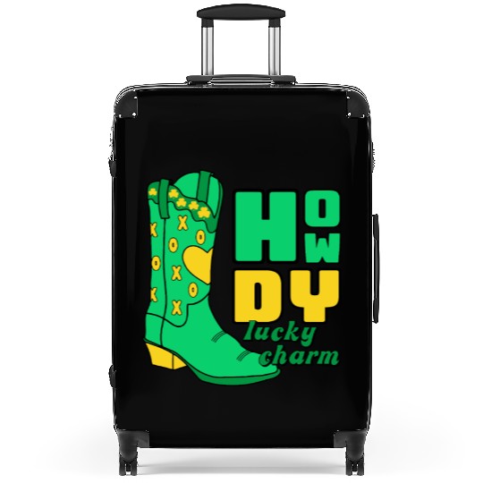 Howdy Lucky Charm St Patrick Day Apparel Suitcases