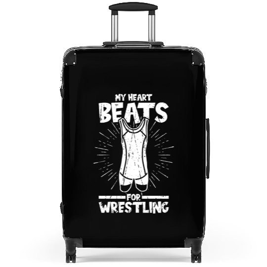 My heart beats for wrestling - Wrestling Suitcases