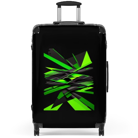 Stylish Abstract 3D Suitcases design