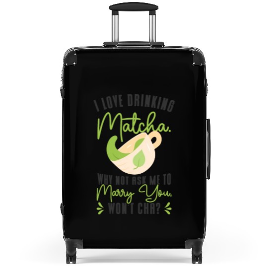 Matcha Lover Wedding Matcha Tea Pick Up Lines Suitcases
