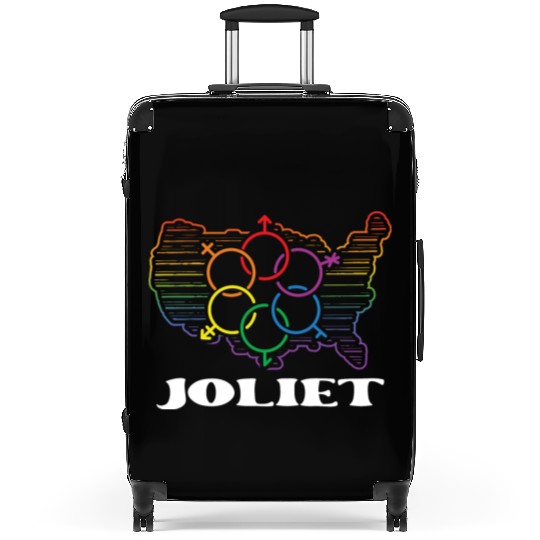 Joliet Pride Month Pride Flag LGBT Community LGBTQ Suitcases
