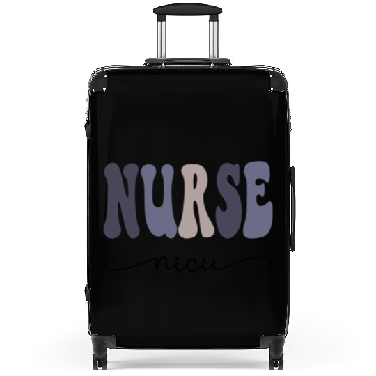 NICU Nurse Neonatal Baby Nurse Squad Purple Design Suitcases