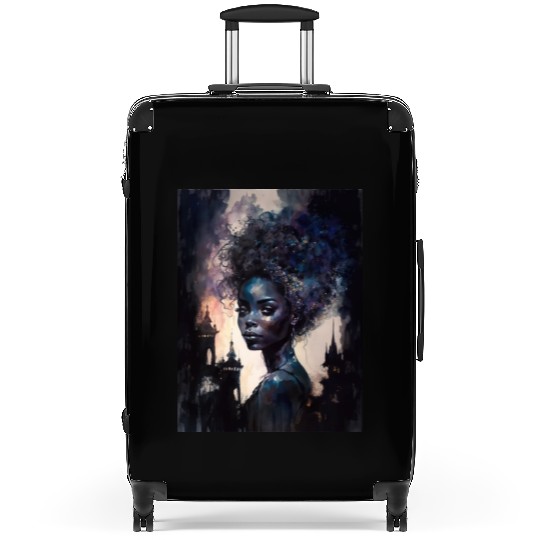 Black Nature Goddess - African American, Woodland Suitcases