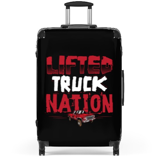 Lifted Truck Nation Pickup Truck Square Body Truck Suitcases