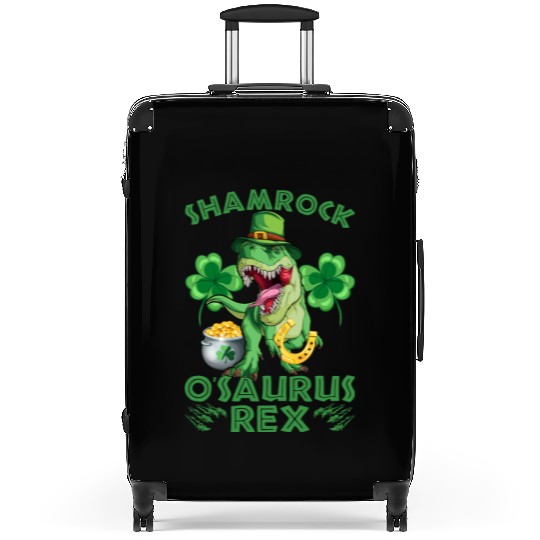 SHAMROCK OSAURUS REX Funny STPATRICKS Suitcases
