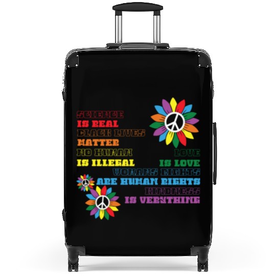 Distressed Science Is Real Black Suitcases