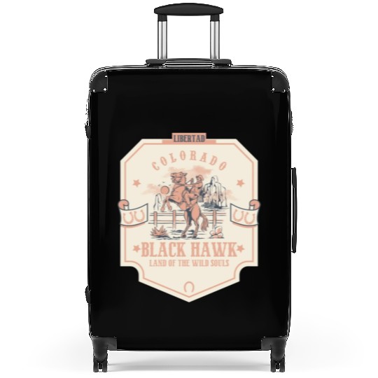 black hawk colorado wild west town Suitcases