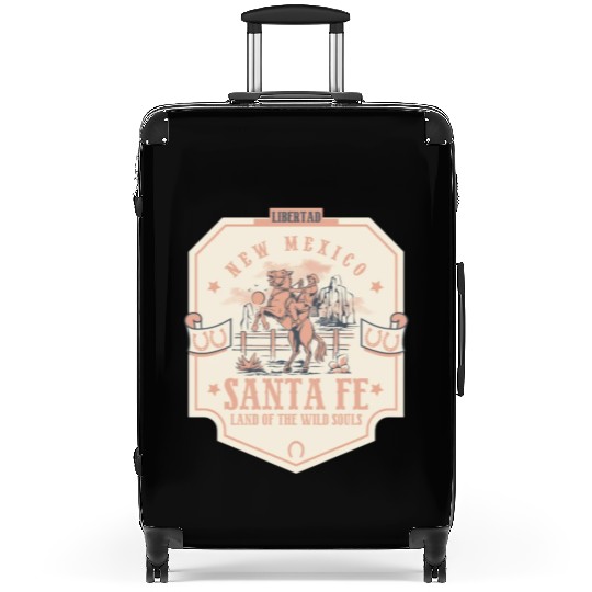 santa fe new mexico wild west town Suitcases