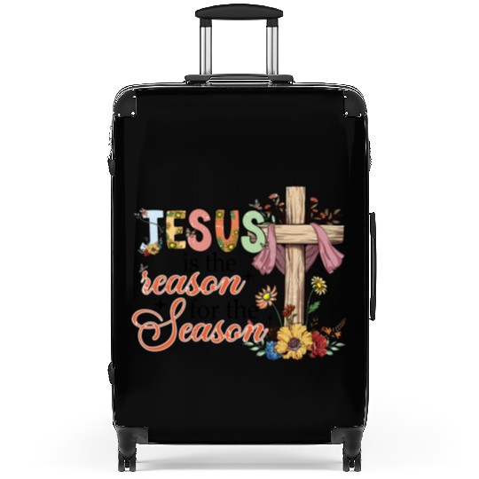 Jesus Is The Reason For The Season Suitcases