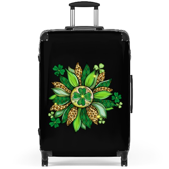 Sunflower Green With Leopard Suitcases