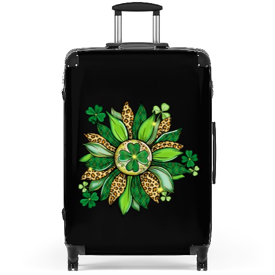 Sunflower Green With Leopard Suitcases