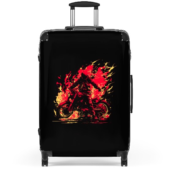 Motorcycle Passion gazoline In The Veins Suitcases