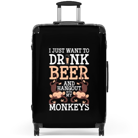 Ape Chimpanzee Funny Silly Suitcases