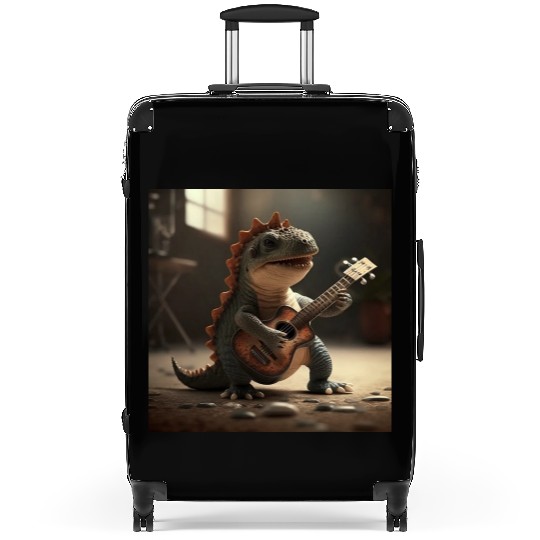 Mini dino cute music guitar acoustic concert Suitcases