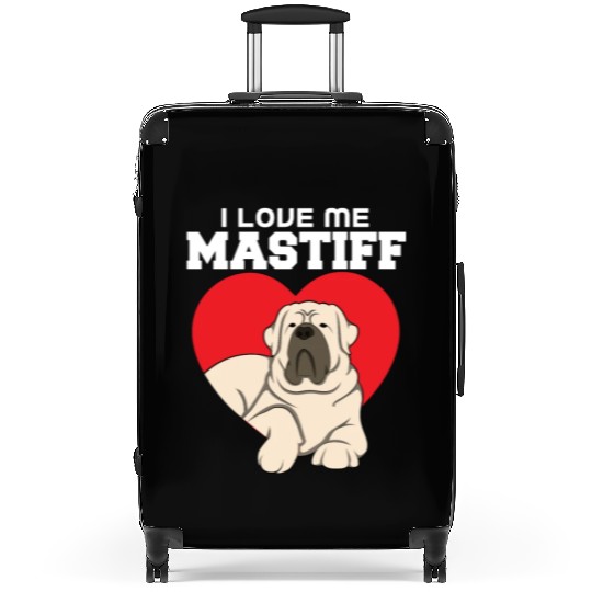 I Love Me Mastiff Suitcases