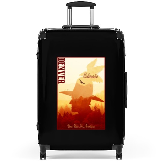 Denver Colorado wild west town Suitcases