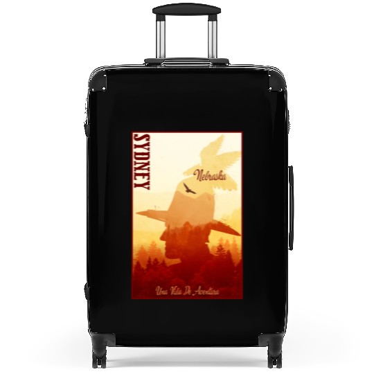 Sidney Nebraska wild west town Suitcases