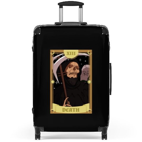 Anime Tarot Card Death Grim Reaper Occult Gothic W Suitcases