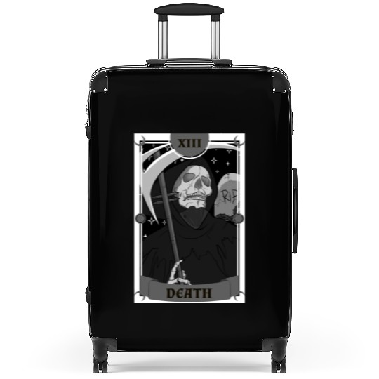 Anime Tarot Card Death Grim Reaper Occult Gothic W Suitcases