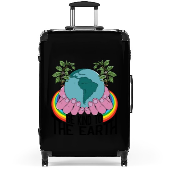 Be Kind To The Earth Rainbow Natural Environment Suitcases