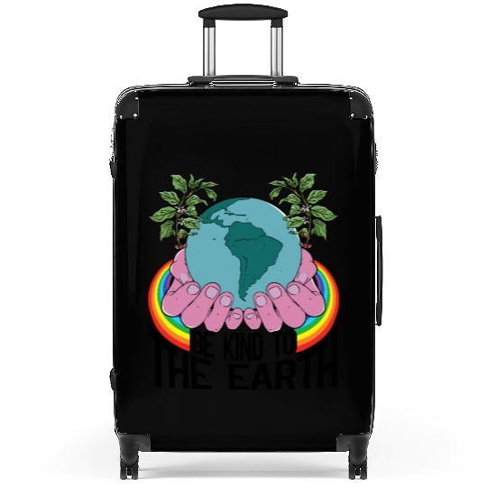 Be Kind To The Earth Rainbow Natural Environment Suitcases