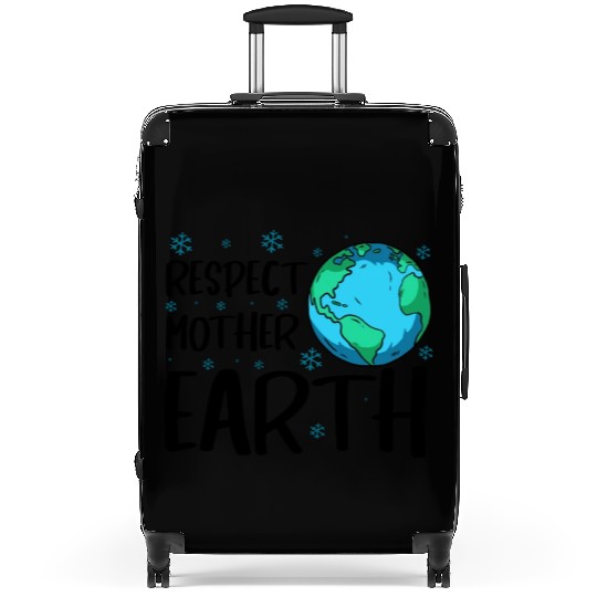 Respect Mother Earth Nature Environment Awareness Suitcases