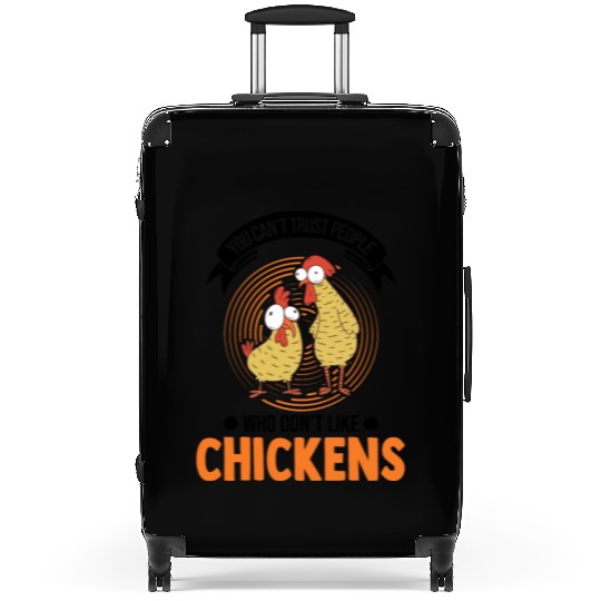 Chickens Chicken Farm Farmer Suitcases