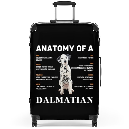 Anatomy of a Dalmatian funny Dog Pet lover Suitcases