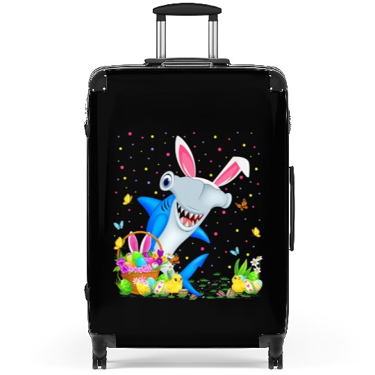 Shark Fish Easter Egg Hunting Hammerhead Shark Eas Suitcases
